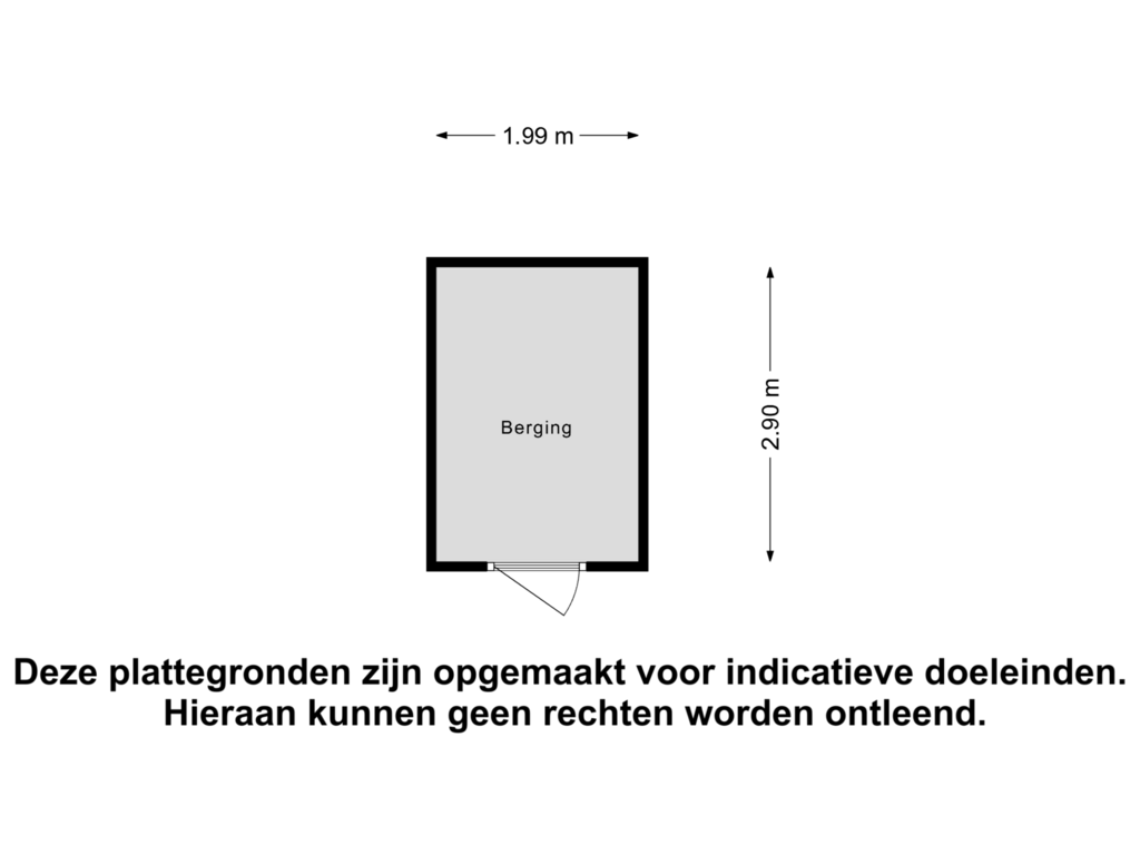 View floorplan of Berging of Waterlinie 101