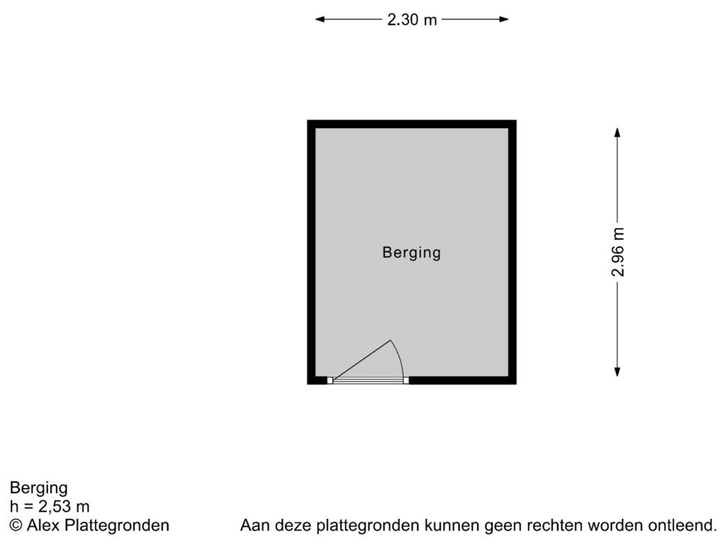 Bekijk plattegrond van Berging van Kornalijnhorst 86