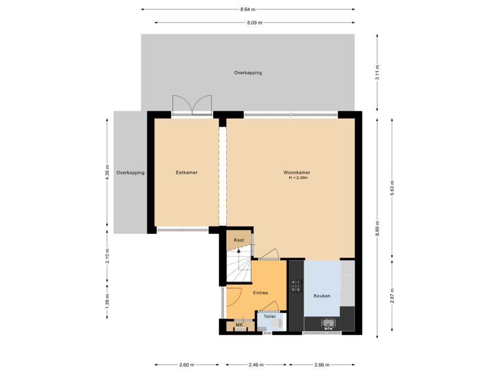 Bekijk plattegrond van Begane grond van Anna de Renessestraat 6