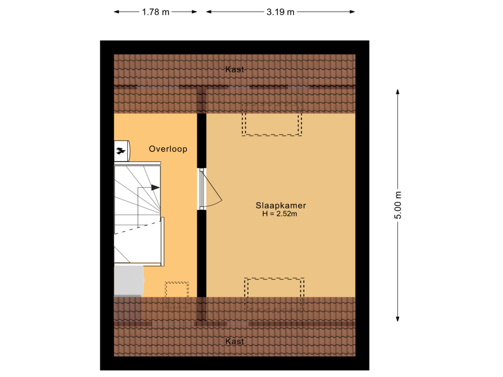 Bekijk plattegrond van Tweede verdieping van Anna de Renessestraat 6