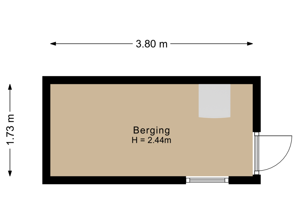 Bekijk plattegrond van Berging van Anna de Renessestraat 6