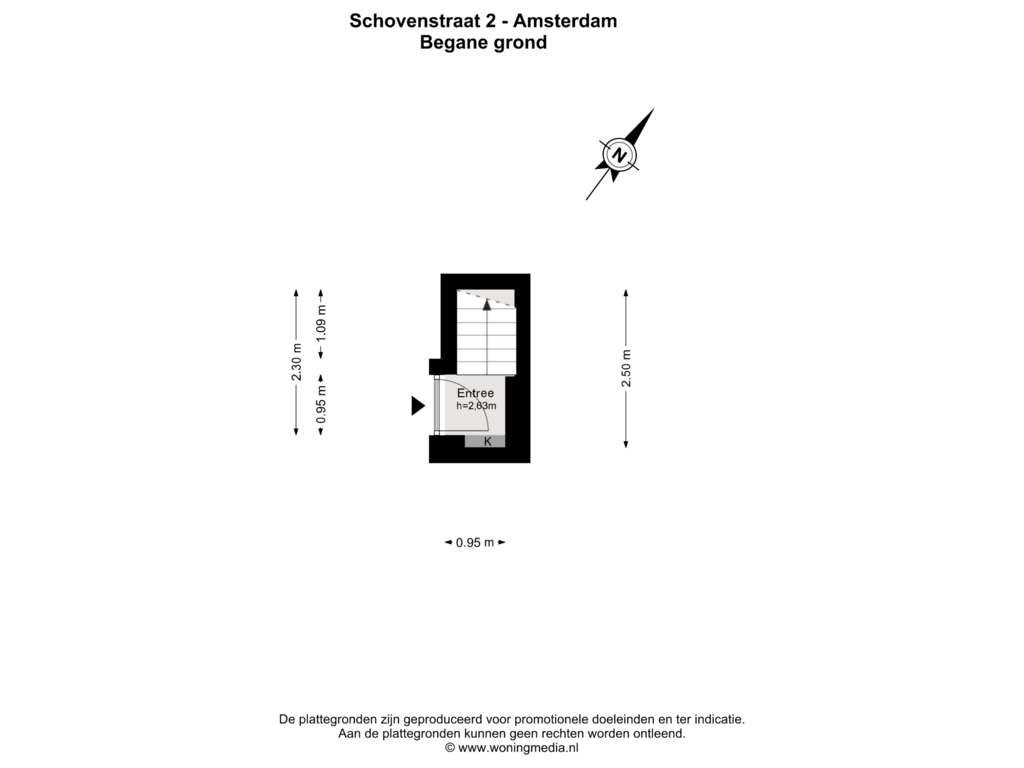 View floorplan of Begane grond of Schovenstraat 2