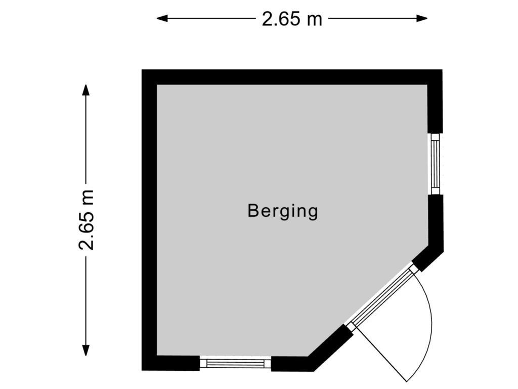 View floorplan of Berging of Penningkruid 22