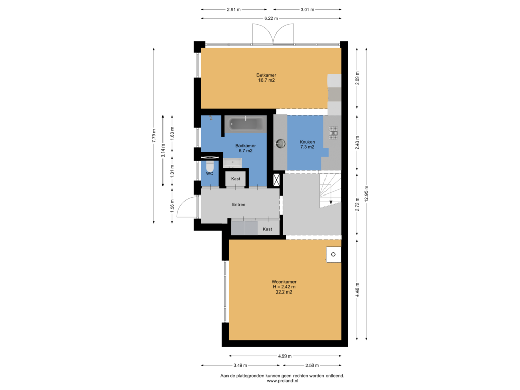 Bekijk plattegrond van Begane Grond van Osingahuzen 19