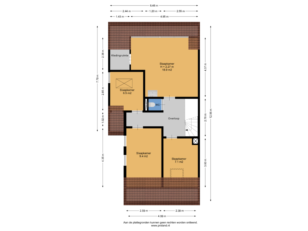 Bekijk plattegrond van 1e Verdieping van Osingahuzen 19