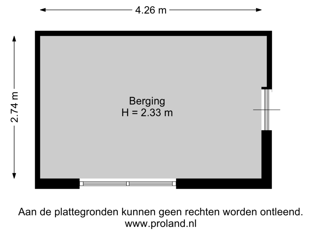 Bekijk plattegrond van Berging van Osingahuzen 19