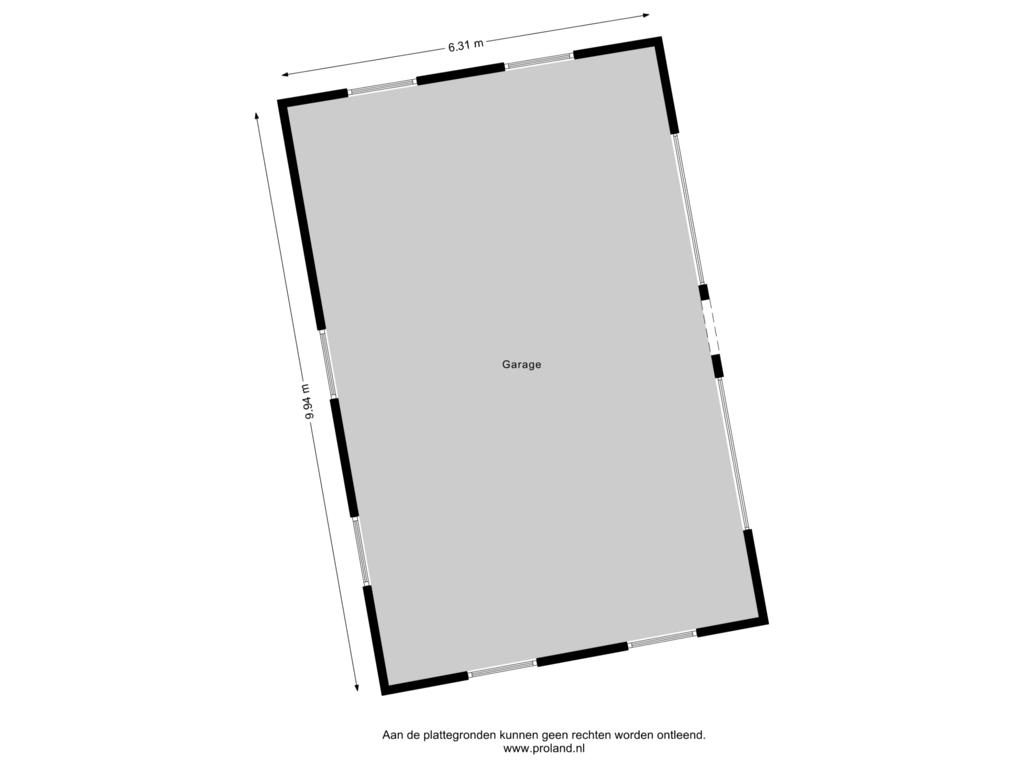 Bekijk plattegrond van Garage van Osingahuzen 19