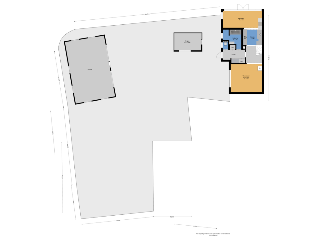 Bekijk plattegrond van Begane Grond Met Tuin van Osingahuzen 19