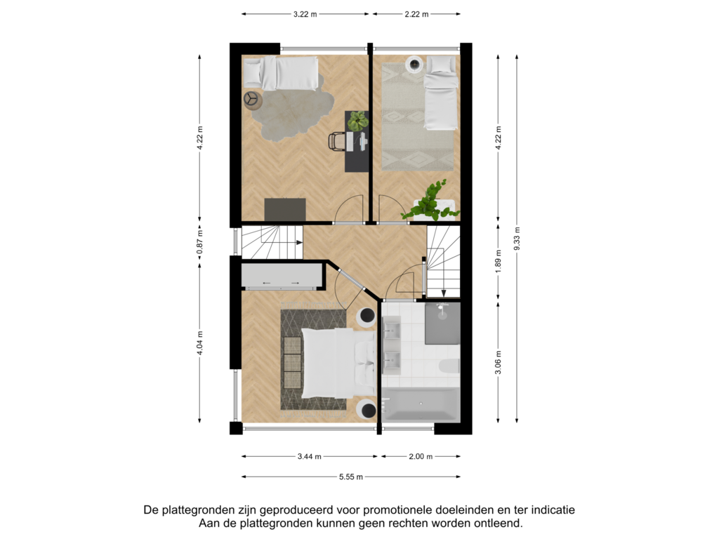 Bekijk plattegrond van Eerste verdieping van Bovenstraat-Erf 23