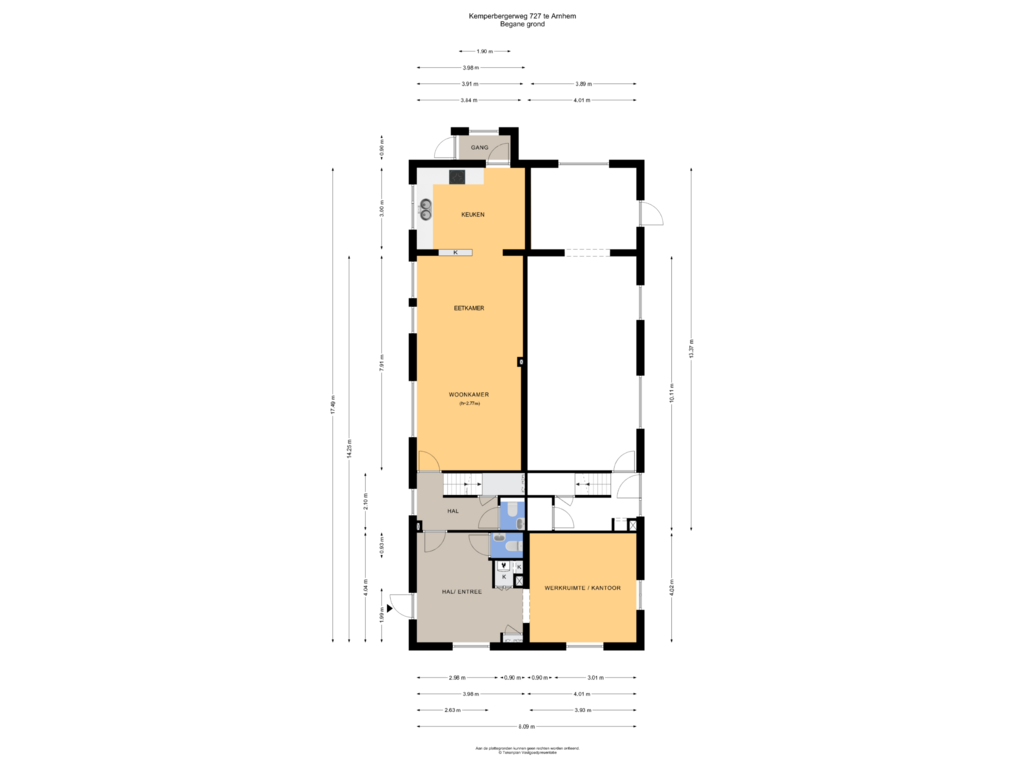 Bekijk plattegrond van Begane grond van Kemperbergerweg 727