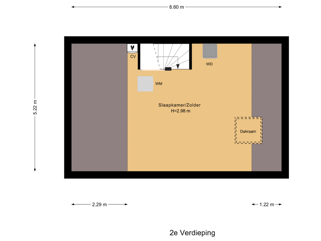 Bekijk plattegrond van 2e Verdieping van Rademakersdonk 720