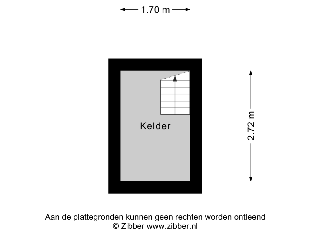 Bekijk plattegrond van Kelder van Willem Boyeweg 27