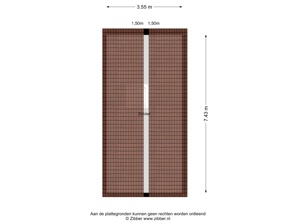 Bekijk plattegrond van Zolder van Willem Boyeweg 27