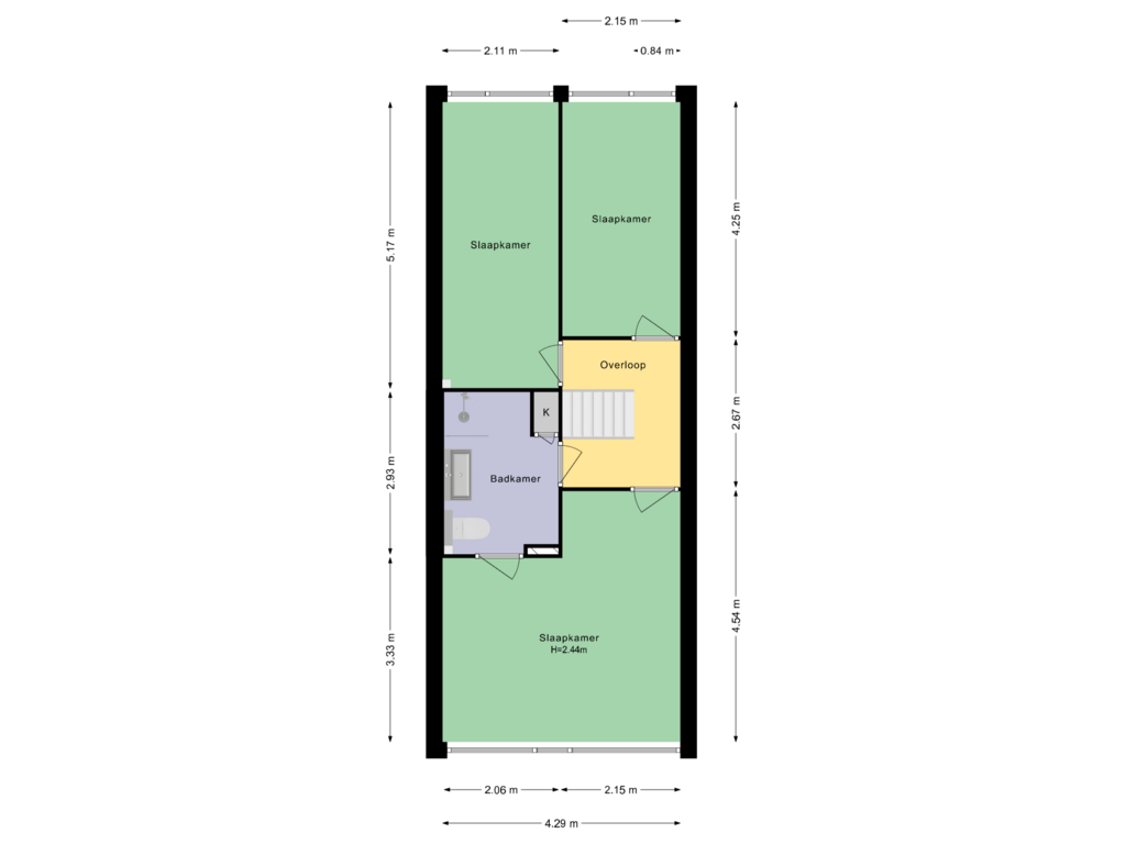 Bekijk plattegrond van 2e verdieping van Socratesstraat 220