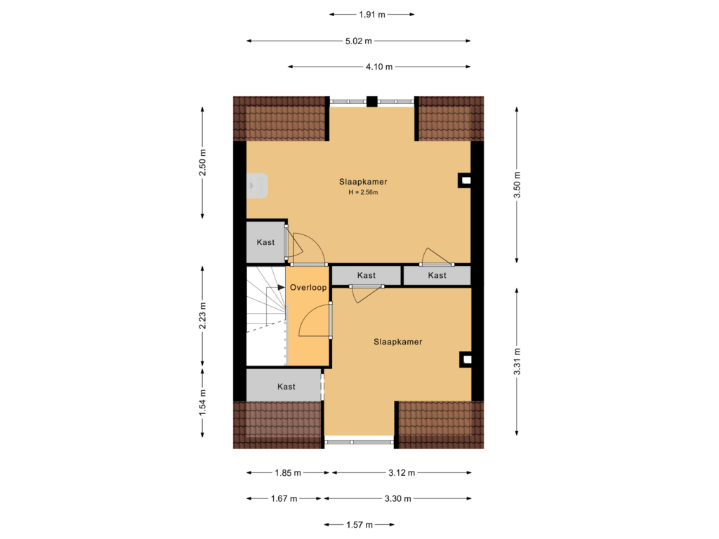 Bekijk plattegrond van 1e  verdieping van Sint Raphaëlstraat 9