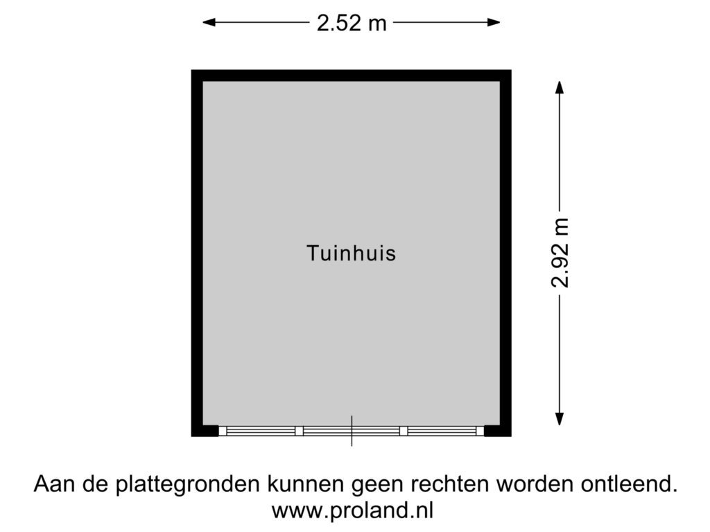 Bekijk plattegrond van Tuinhuis van Lubertus van Beekstrjitte 23