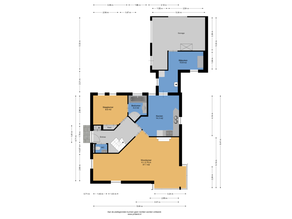 Bekijk plattegrond van Begane Grond van Hoofdkanaal WZ 39