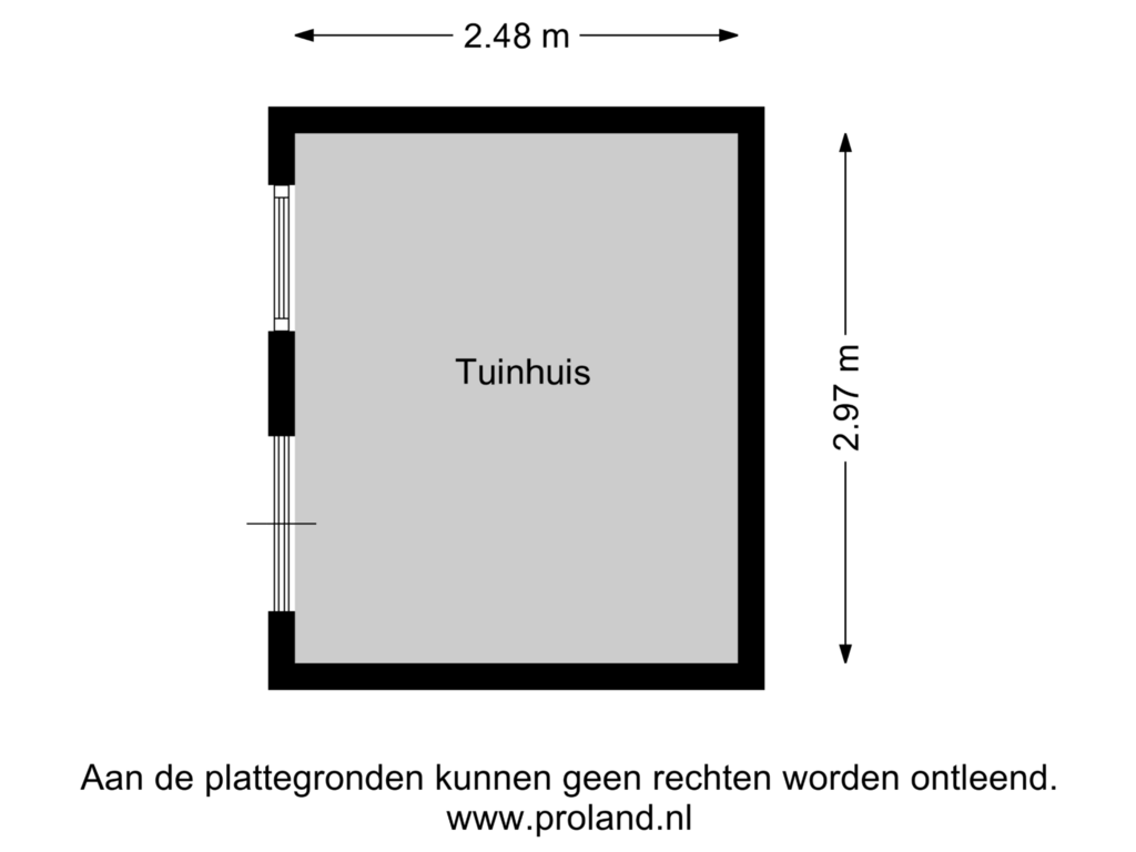 Bekijk plattegrond van Tuinhuis van Hoofdkanaal WZ 39