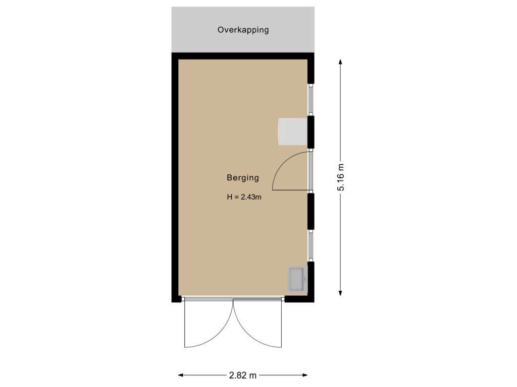 View floorplan of Berging of Het Erf 12