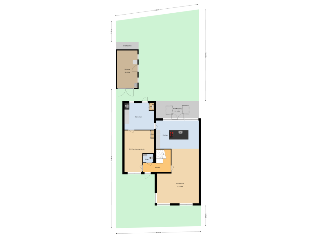 View floorplan of Situatie of Het Erf 12