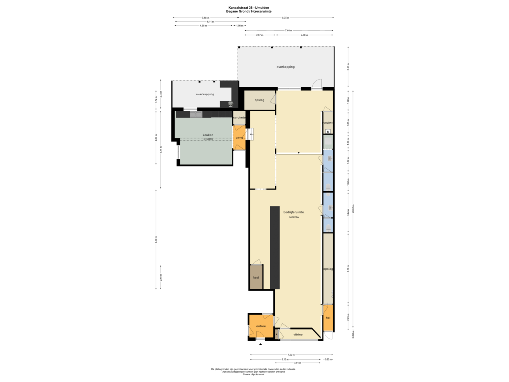 Bekijk plattegrond van BEGANE GROND van Kanaalstraat 40