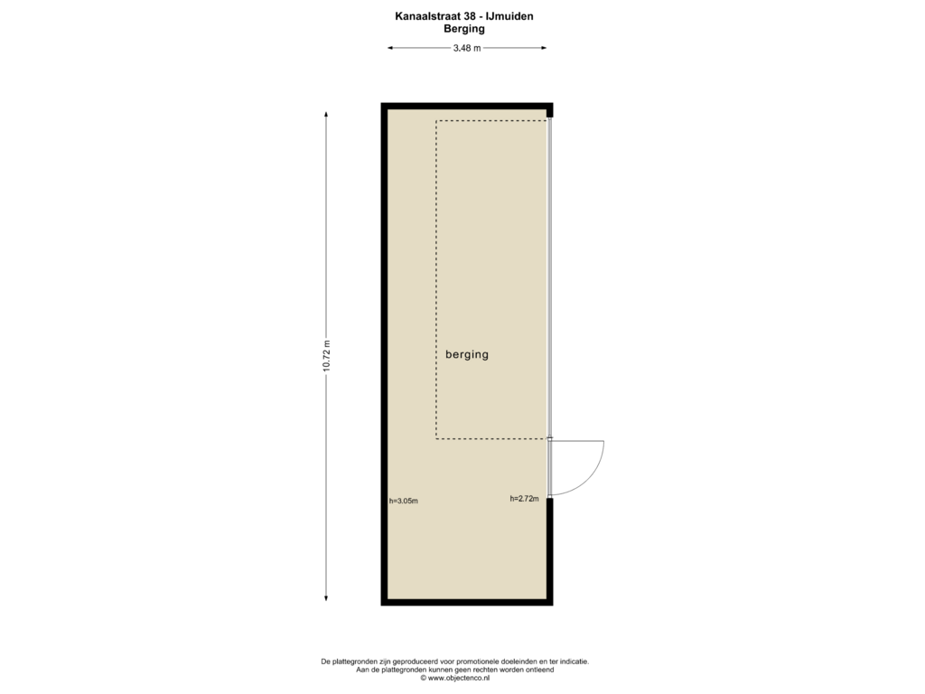 Bekijk plattegrond van BERGING van Kanaalstraat 40