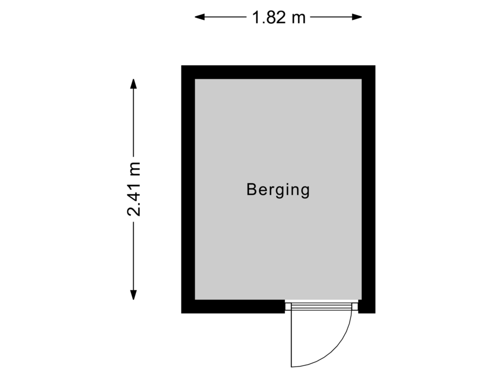 Bekijk plattegrond van Berging van Markt 25-B8