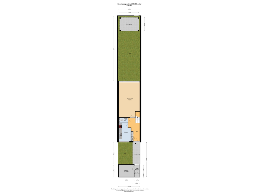 Bekijk plattegrond van Situatie van Goudenregenstraat 77