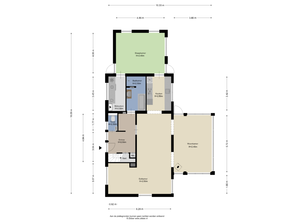 Bekijk plattegrond van Begane Grond van Essendijk 7