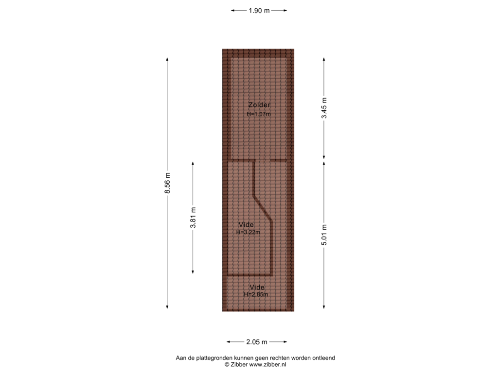 Bekijk plattegrond van Zolder van Essendijk 7