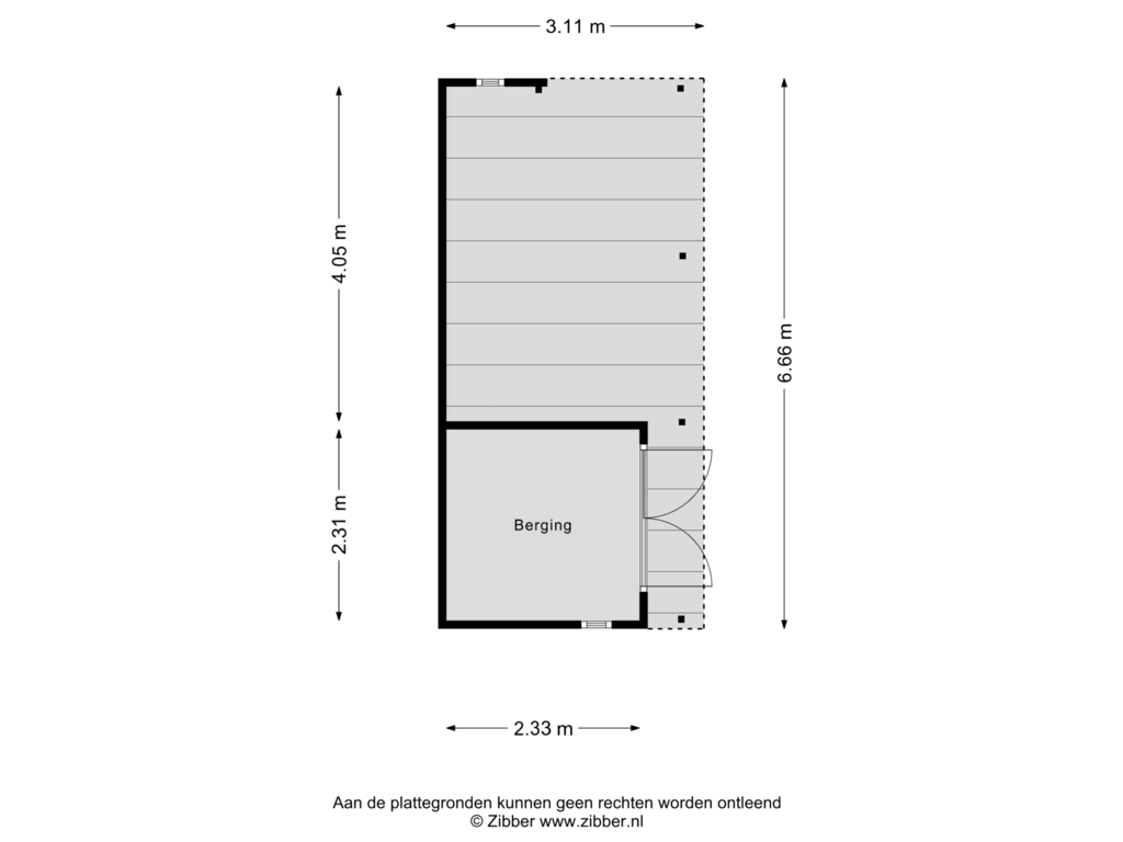 Bekijk plattegrond van Berging van Essendijk 7