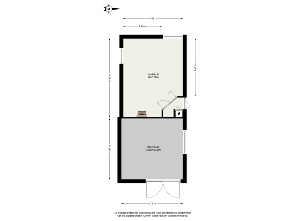 Bekijk plattegrond van Koetshuis van Veersedijk 275