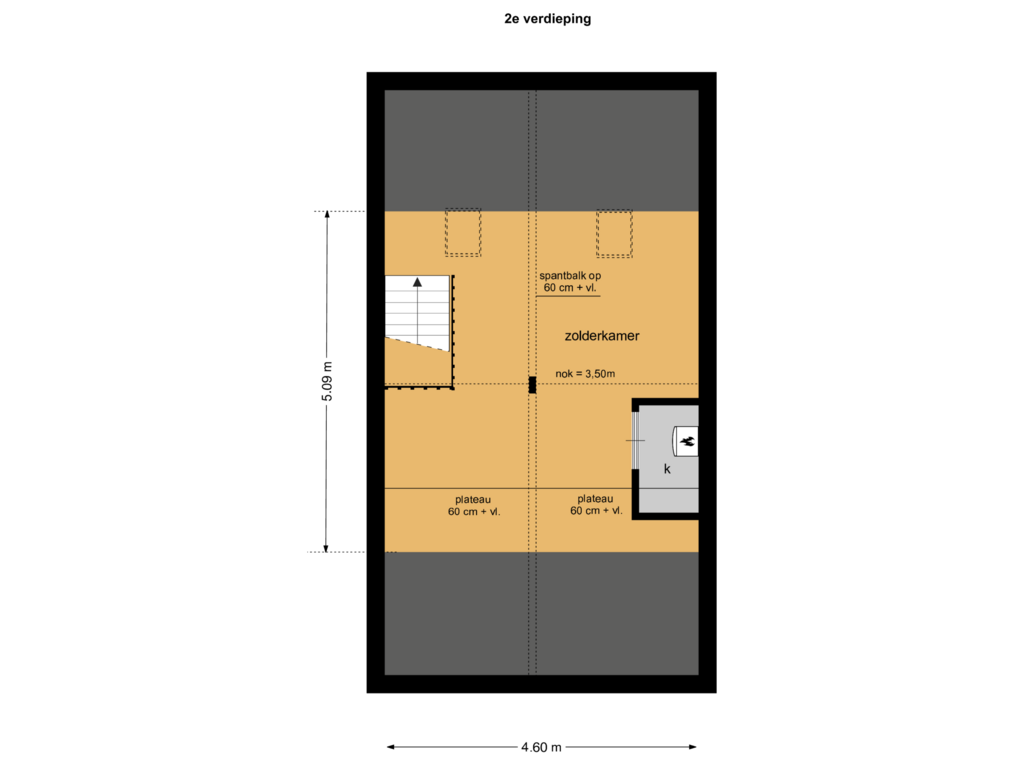 Bekijk plattegrond van 2e van St. Vitusstraat 61