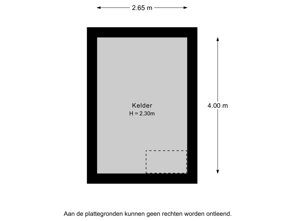 Bekijk plattegrond van Kelder van Van Renesseborch 6