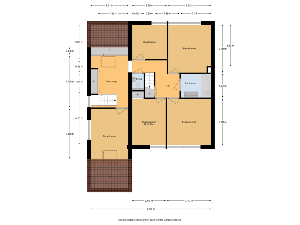 Bekijk plattegrond van 1e Verdieping van Van Renesseborch 6