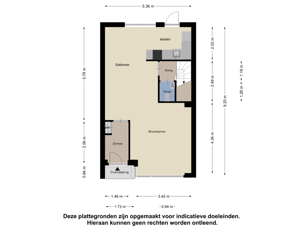 Bekijk plattegrond van Begane grond van Mark 8