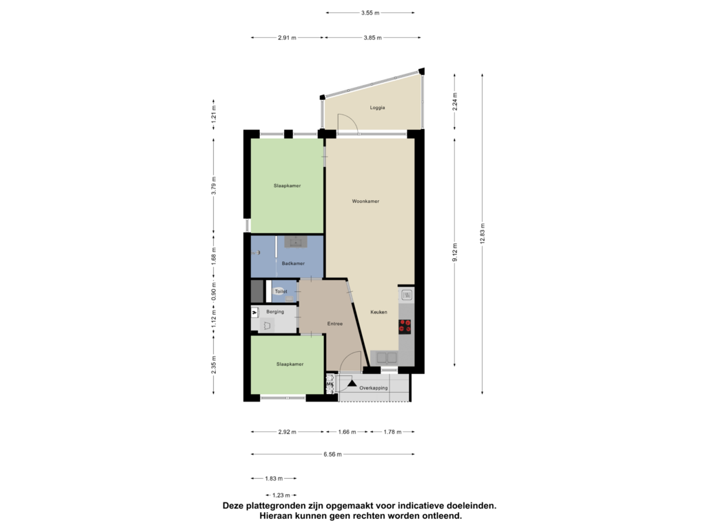 View floorplan of Appartement of Vesting 68