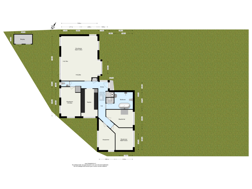 Bekijk plattegrond van Begane Grond tuin van de Britten 11