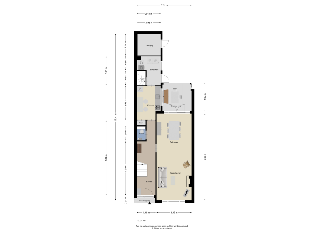 Bekijk plattegrond van Begane Grond van Noordsingel 73