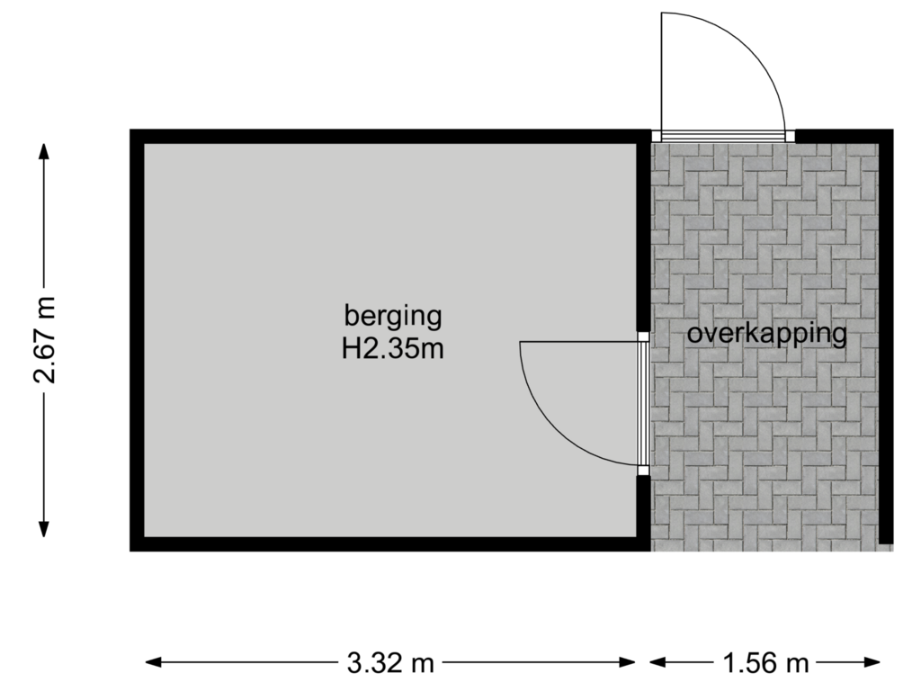 Bekijk plattegrond van berging van Keltenstraat 21