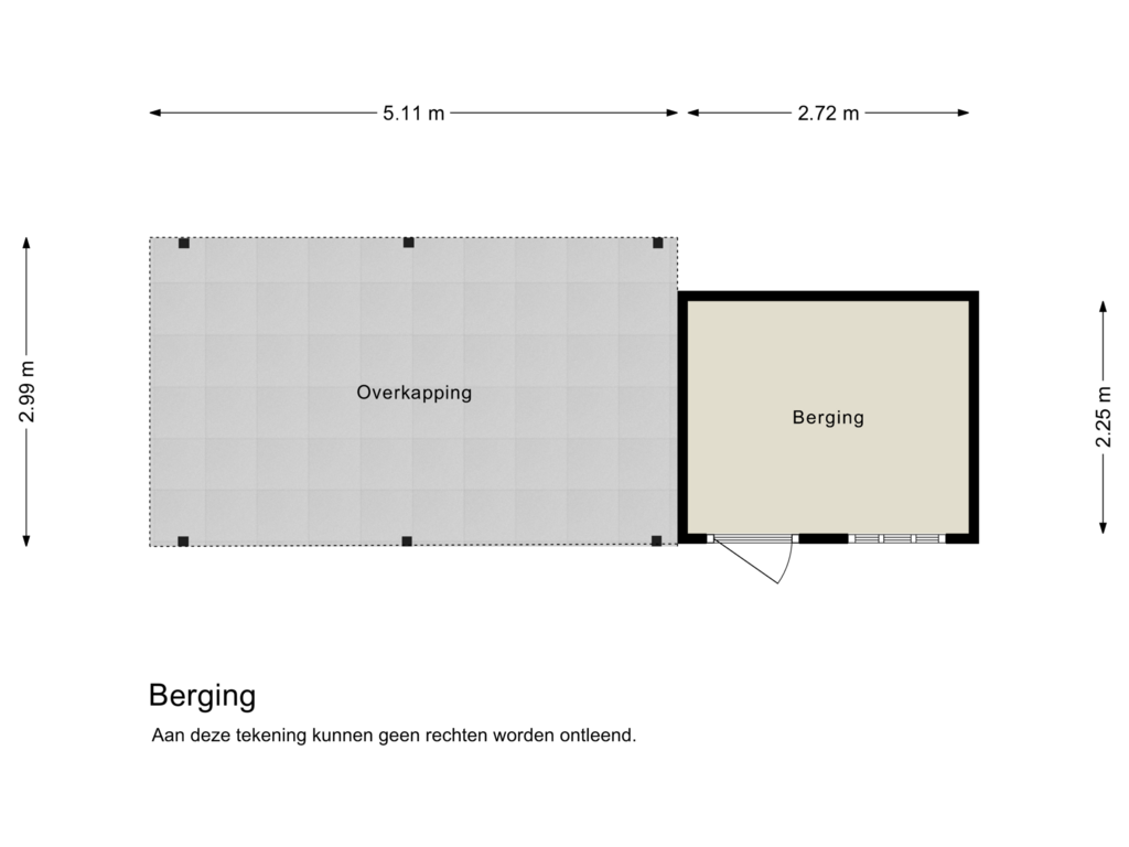 Bekijk plattegrond van Berging van Koningsvaren 23