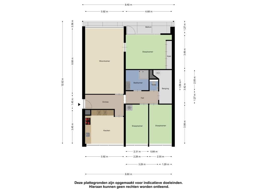 View floorplan of Appartement of Saffierstraat 5