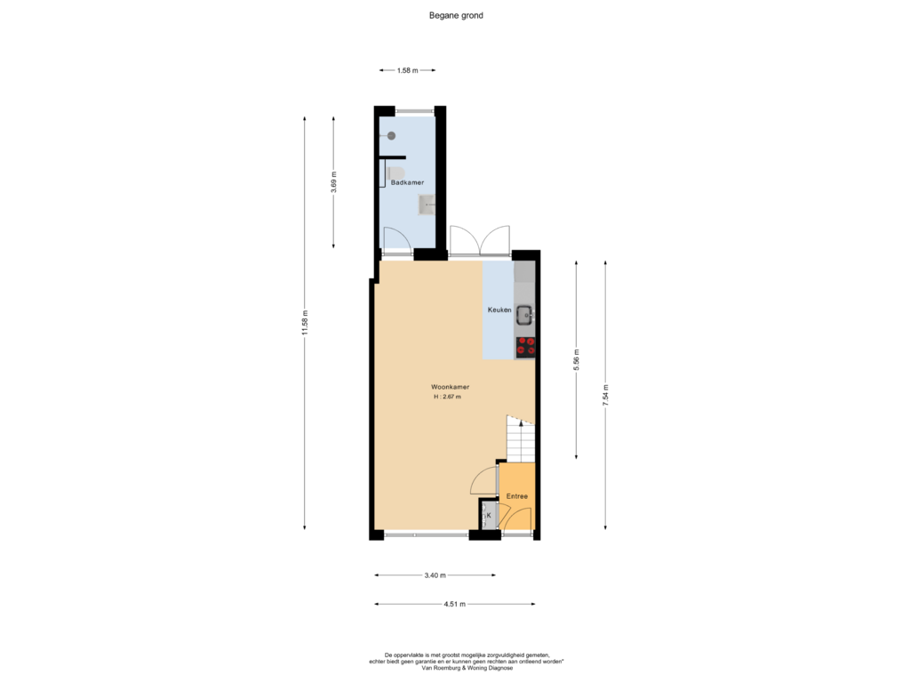 Bekijk plattegrond van Begane grond van Piet Heinstraat 7