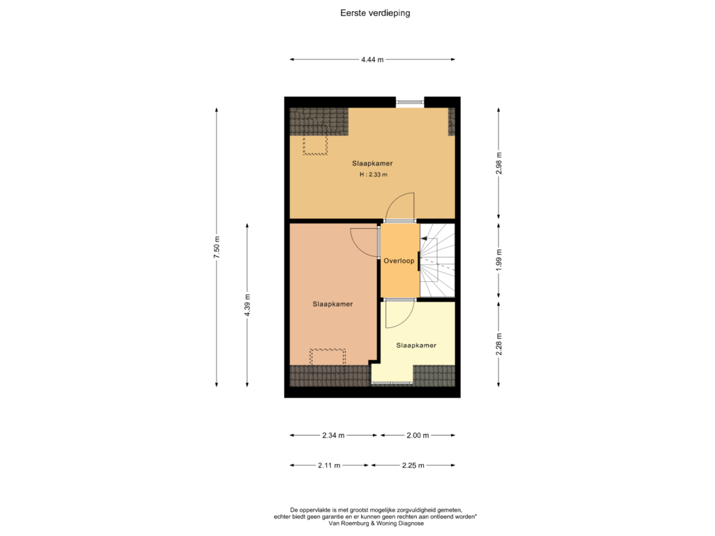 Bekijk plattegrond van Eerste verdieping van Piet Heinstraat 7