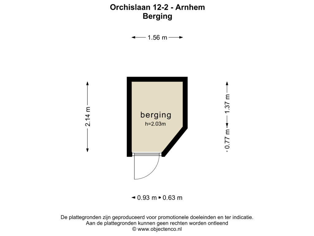 View floorplan of BERGING of Orchislaan 12-2