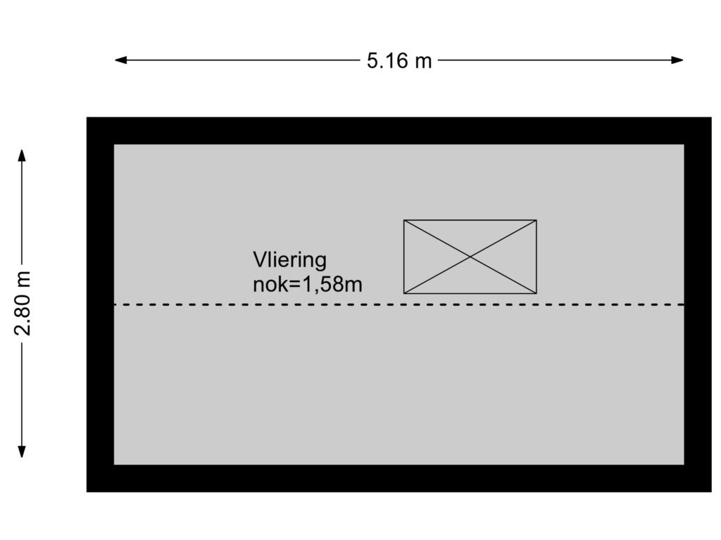 View floorplan of Vliering of Heemraadslag 44