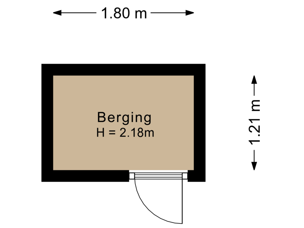 Bekijk plattegrond van Berging-2 van Steile Bank 8