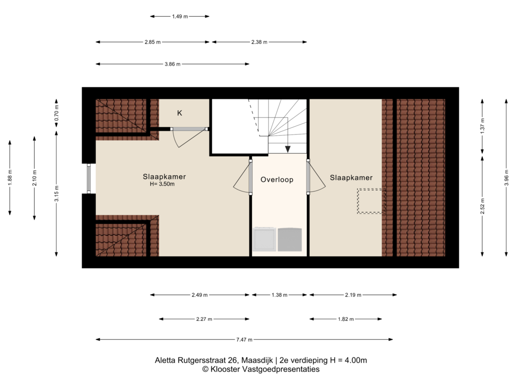 Bekijk plattegrond van 2e verdieping van Aletta Rutgersstraat 26