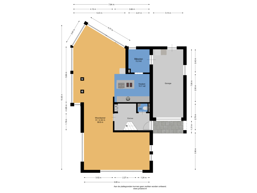 View floorplan of Begane Grond of Boxbergerweg 145