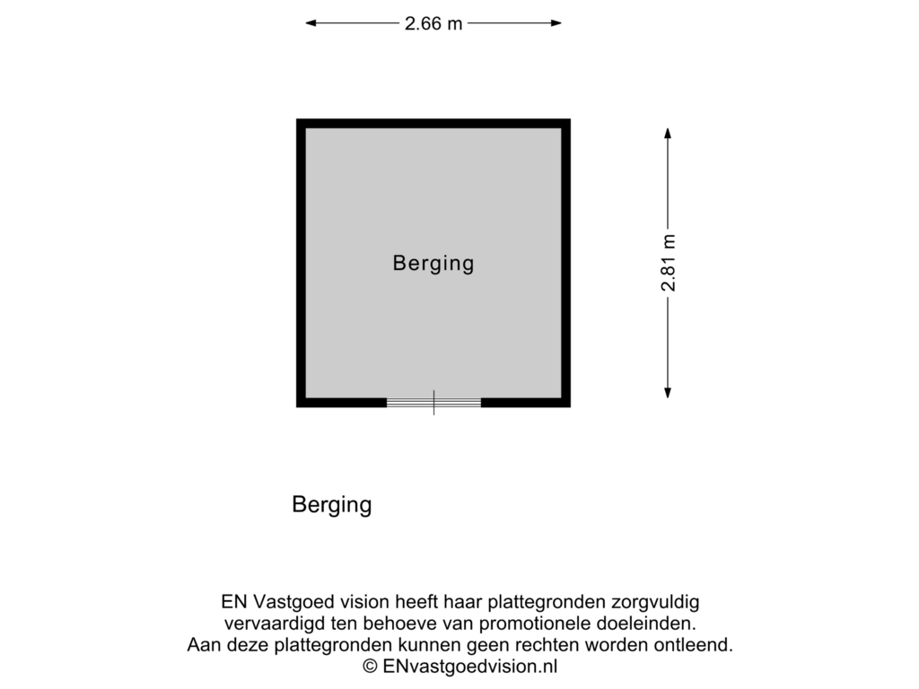 Bekijk plattegrond van Berging van De Steven 64